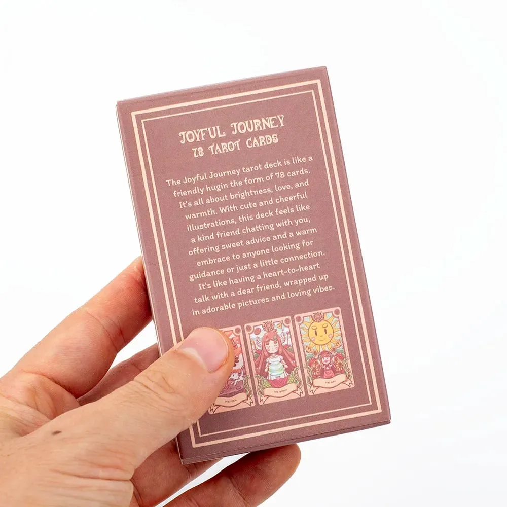Joyful Journey Tarot Deck-78 การ์ดเกมภาพประกอบน่ารักโอบกอดความสว่างความรักและความอบอุ่น 10.3*6 ซม. — image 3