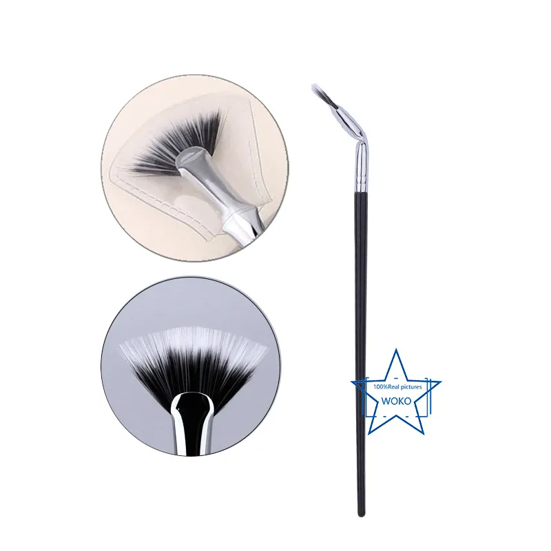แปรงขนตาพัดลม Bent Lash แปรงพัดลม แปรงขนตา แปรงพัดลมขนาดเล็ก Professional MINI แปรงขนตา Make Up TOOL — image 6