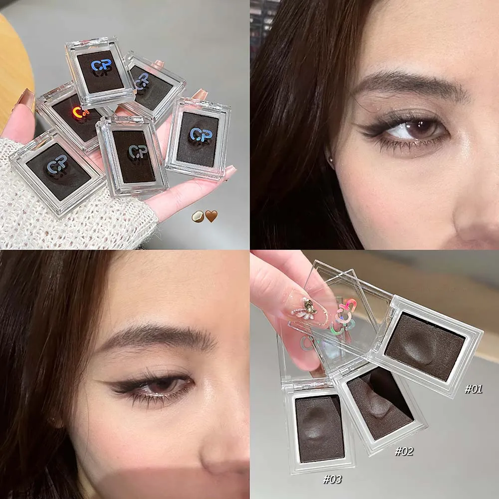 Donkerrood Bruin Monochroom Oogschaduw Crème Aardappelpuree Natuurlijke Veegvaste Niet-uitdrogende Matte Oogschaduw Waterproof Eyeliner