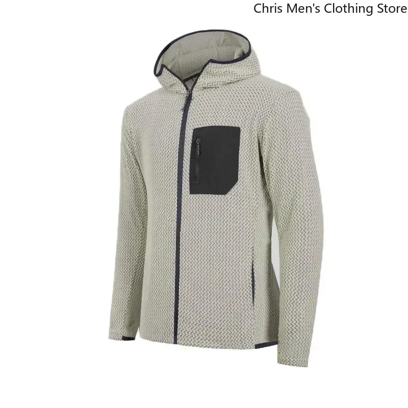 High-quality Men's Zipper Coats for Fall/winter Fashionable and Versatile Warm Hooded Coats Casual Sports Fitness Sweatshirts — image 7