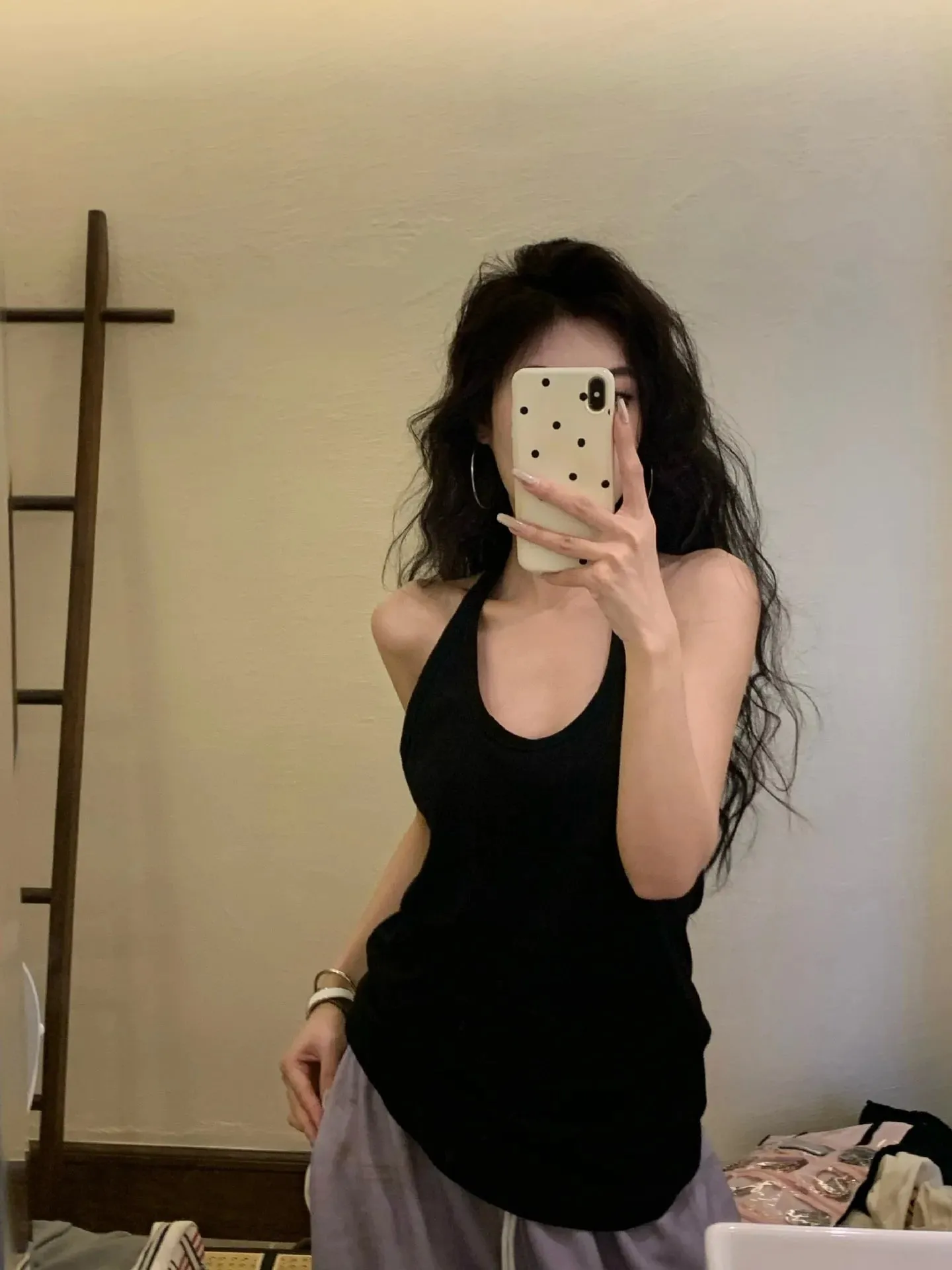 Y2K Zomer Cool Backless Tank Top Diepe U-hals Sexy Solid Halter Crop Tops Esthetische Trendy Nieuwe Skinny Slim Vrouwen camis Straat — image 7