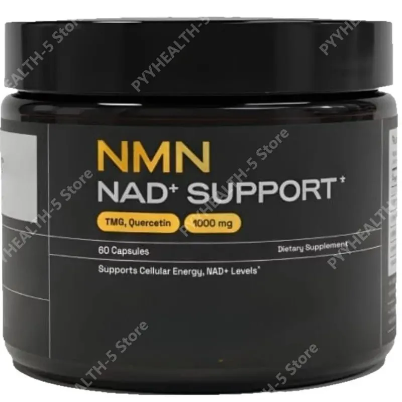 NMN 캡슐 보충제 1000mg NAD+ 보충제 뇌 에너지 지원 60 캡슐