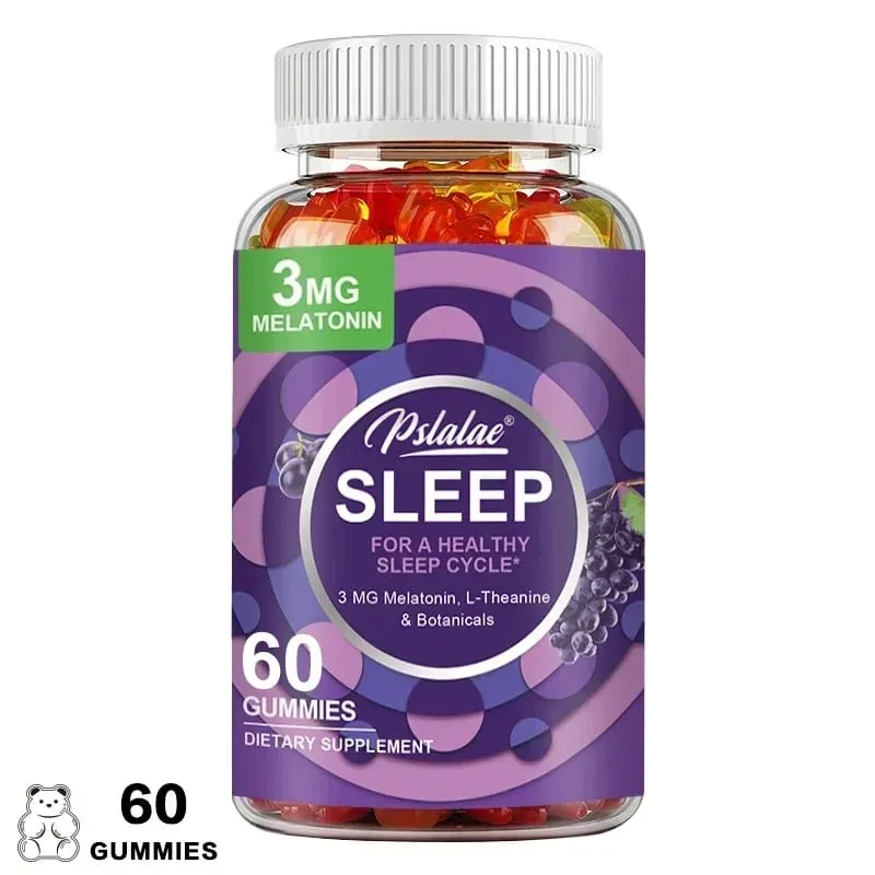 เมลาโทนิน Gummies ความวิตกกังวลความเครียดบรรเทาช่วย Sleep Save Insomnia การปรับนาฬิการ่างกายสำหรับผู้ใหญ่
