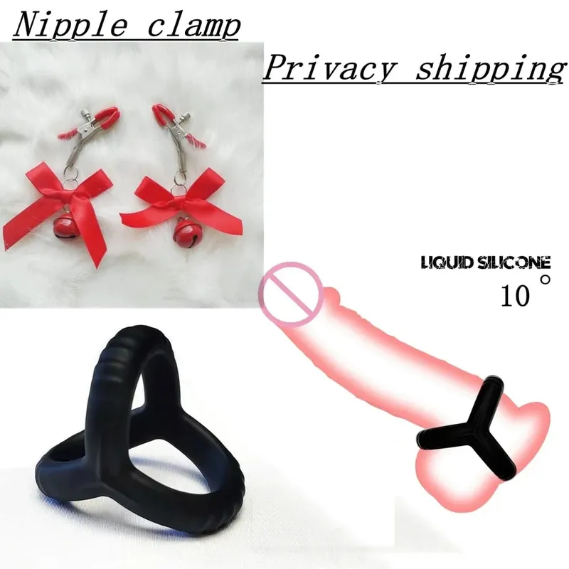 Sort silikone Cockring Forsinkelse Ejakulation Sædlås Ring Genanvendelig Cockring Mænd Penisring Sexlegetøj til par Sexbutik — image 12