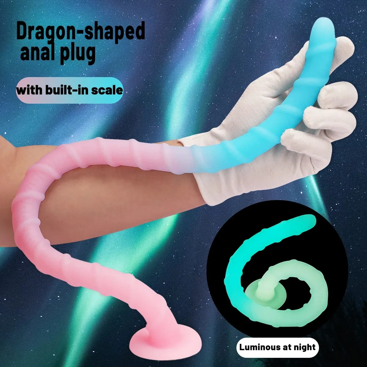 Trois tailles de bouchons anaux longs tentacules de poulpe de forme spéciale jouet sexuel doux pour adulte matériaux en Silicone liquide stimulateur de prostate — image 6