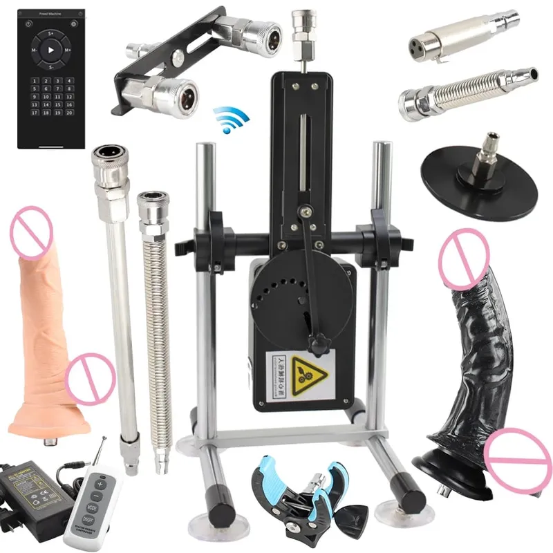 70W Automatic Telescopic SEX 3-9 ซม.ปรับจังหวะโลหะและDildoสิ่งที่แนบมาผู้ใหญ่ส่วนบุคคลสำหรับคู่ชายหญิง — image 1