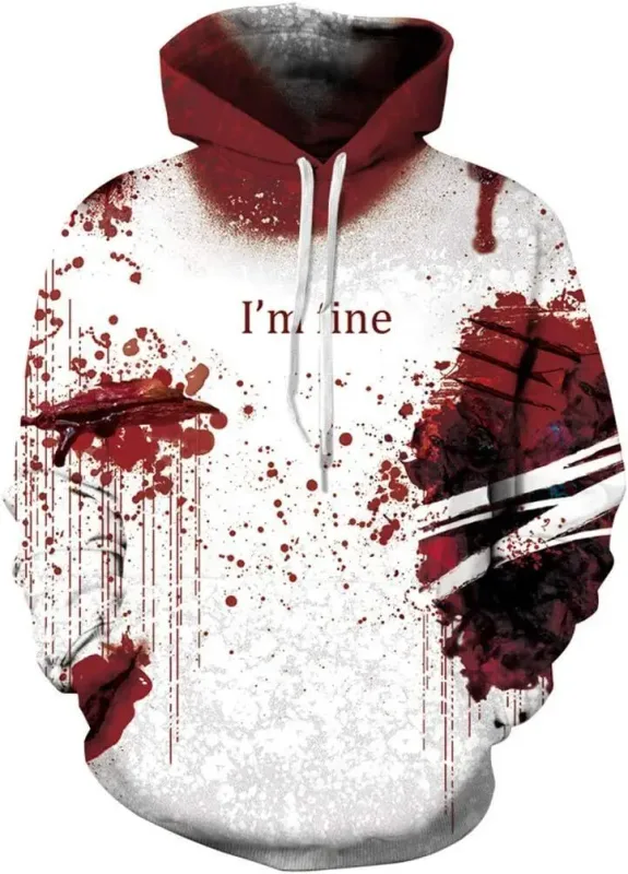 Mens Graphic Hoodies Unisex Novelty Print Hoodie, 3D Pattern Pullover Sweatshirt With Pocket, Long Sleeve Warm Graphic Hoodie Me — image 8