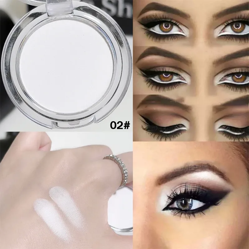 Muge Leen Sombra de olhos única de longa duração, três texturas para maquiagem dos olhos e presente cosmético com brilho facial — image 4