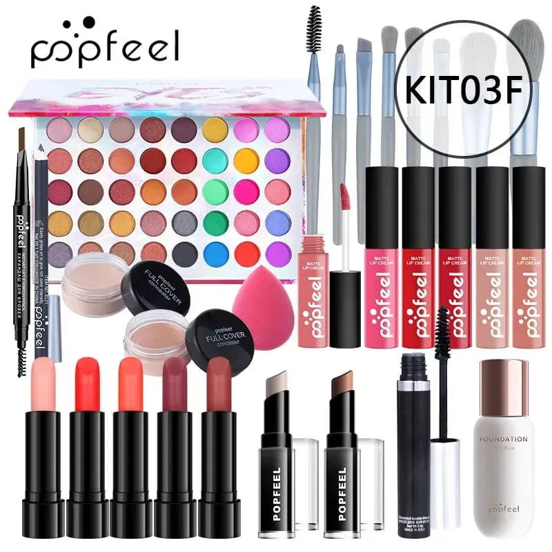 คริสต์มาสแต่งหน้าของขวัญกล่อง Foundation อายแชโดว์ Long Lasting Lip Ink 27 ชิ้นของขวัญวันเกิดแต่งหน้าสำหรับผู้หญิงชุดเต็ม — image 17