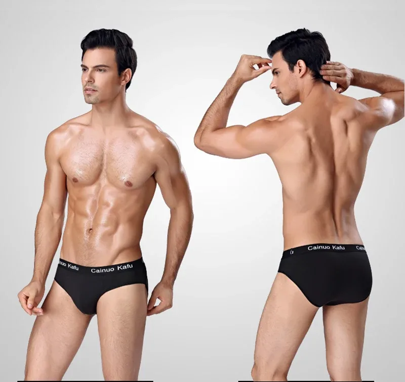 4 pièces/lot été hommes Triangle pantalon grande taille hommes sous-vêtements Sexy garçon confortable solide caleçons anti-champignons hommes culottes — image 17