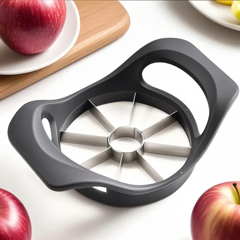 Snadno použitelný kráječ Apple Corer Slicer: 15,5 cm řezák na více okvětních lístků s ostrými čepelemi z nerezové oceli — image 3