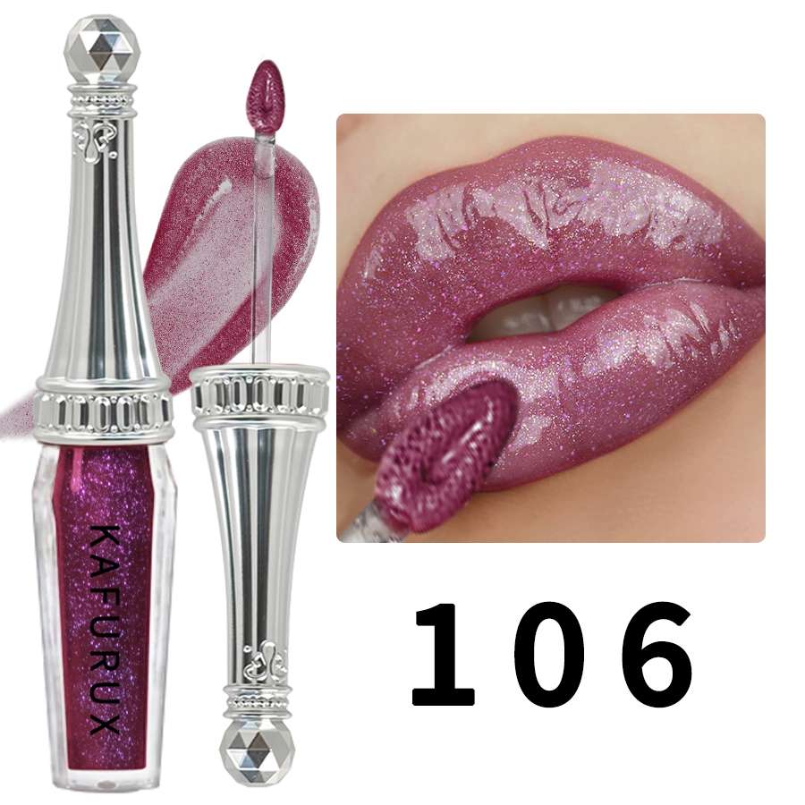 Rouge à lèvres liquide à paillettes, 6 couleurs, brillant, brillant, nacré, teinte hydratante, longue durée, maquillage pour femmes — image 9