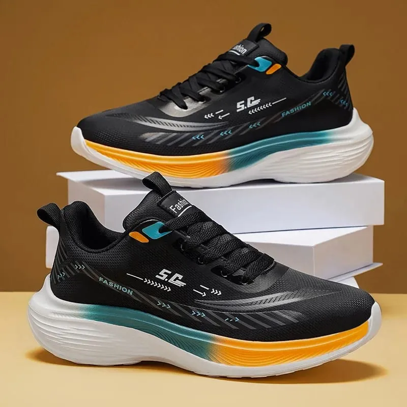 Herren-Laufschuhe, leicht, atmungsaktiv, Mesh-Sneaker, dicke Sohle, dämpfend, lässige Wanderschuhe, Größe 39–44 — image 3