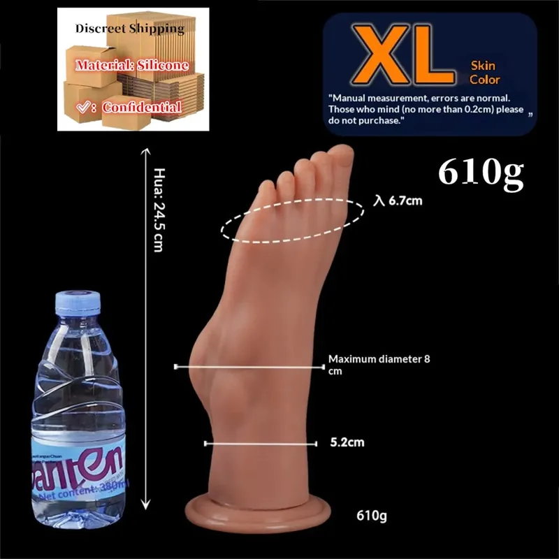 Styl nohou Anální kolík Velký silikonový zadek Hluboká masturbátor Dildo Dildo Stimulátor Anální Dildo Sexuální hračka pro dospělé pro ženy 성인용품 — image 9