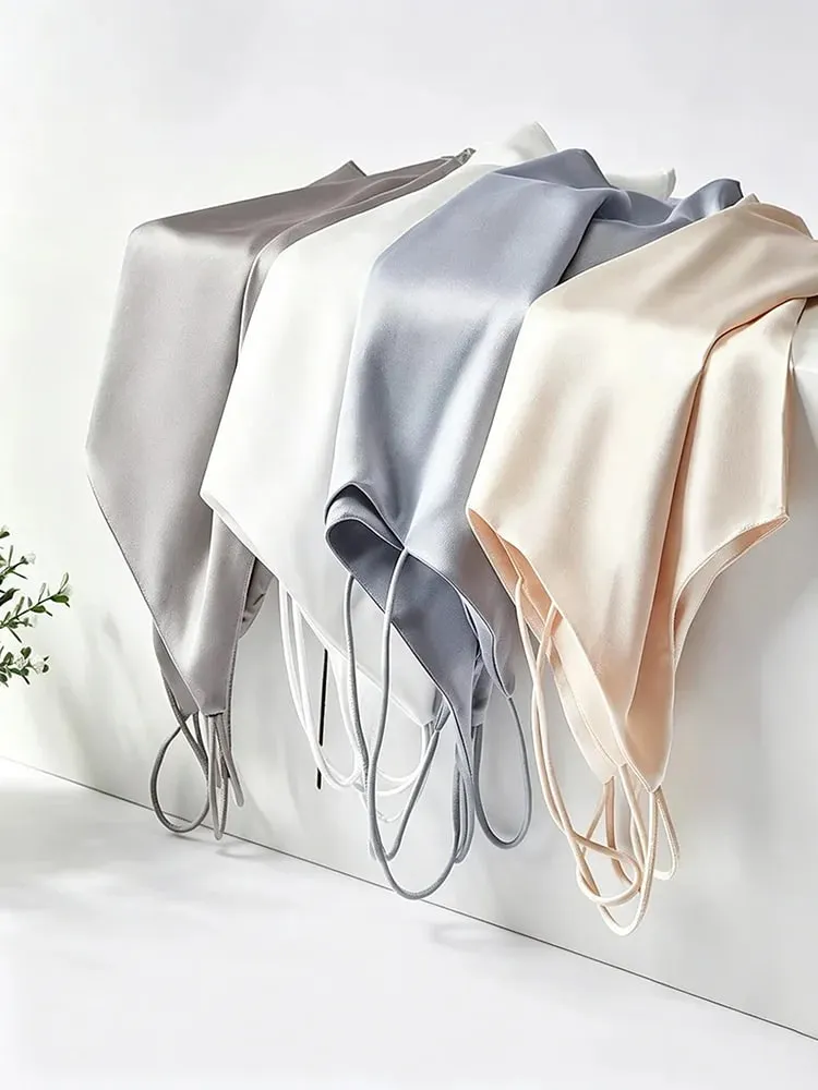 Vrouwen Halter V-hals Basic Wit Cami Spaghetti Top Mouwloos Satijn Zijde 2026 Tank Tops Dames Zomer Hemdje — image 1