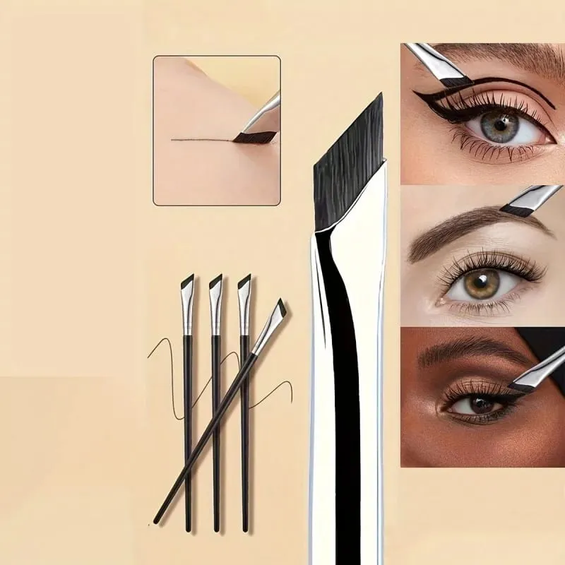 7pcs Precision Eye Makeup Brush Set Eye Makeup Brush Blade Eyeshadow Eyeliner Brush Slanted Eyebrow Makeup Brush — image 3