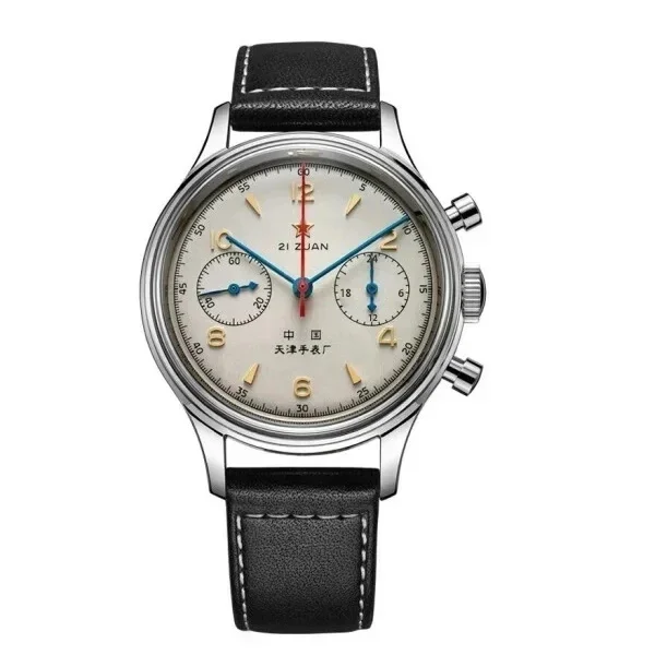 2026 New Men's Watches 1963 Pilot Automatic Watch 42mm Waterproof Retro Quartz Chronograph Vintage Dress Watch Relojes — image 2