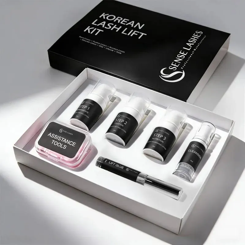 เกาหลี Lash Lift Pro Kit Professional Eyelash Perm Kit สำหรับ Salon & Home ใช้ยกขนตายาวนาน 6-8 สัปดาห์