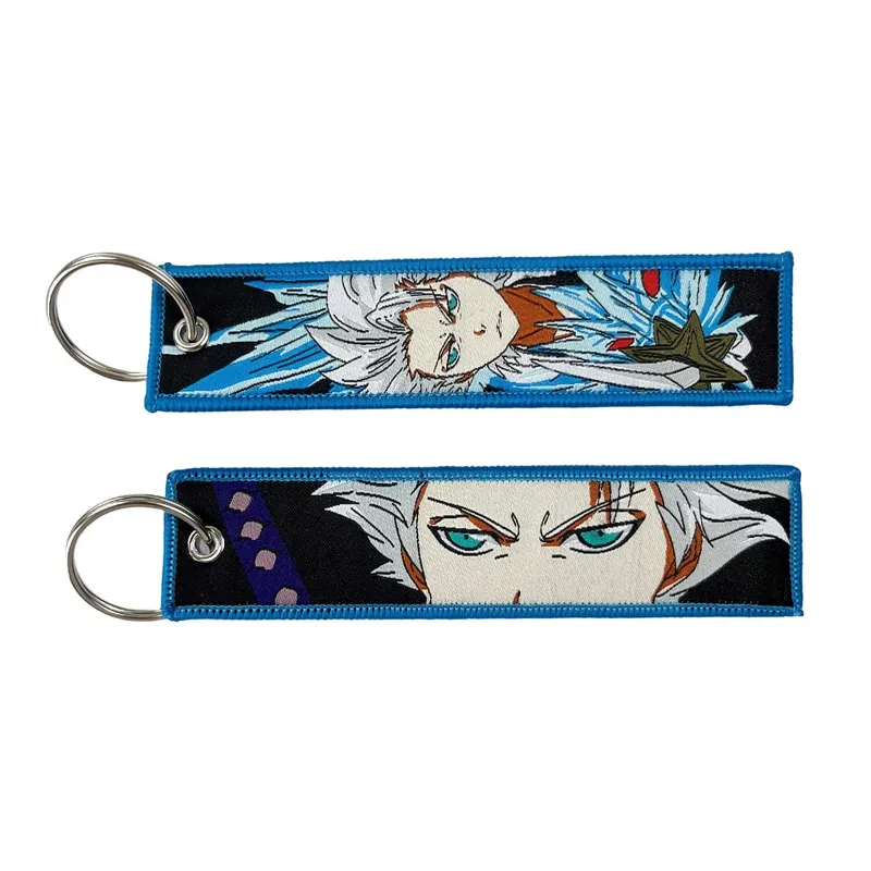 Embroidery Cool Eagle Beak Keychain Lanyard Anime Manga Series Badge Holder USB Pendant Portable Key Lanyard Accessories — image 13