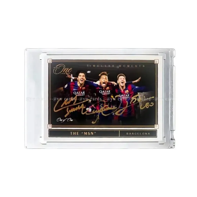 Set di carte da calcio All-Star fai-da-te con confezione regalo di compleanno per Messi Ronaldo e Mbappé per la collezione di carte per ragazzi di calcio — image 1