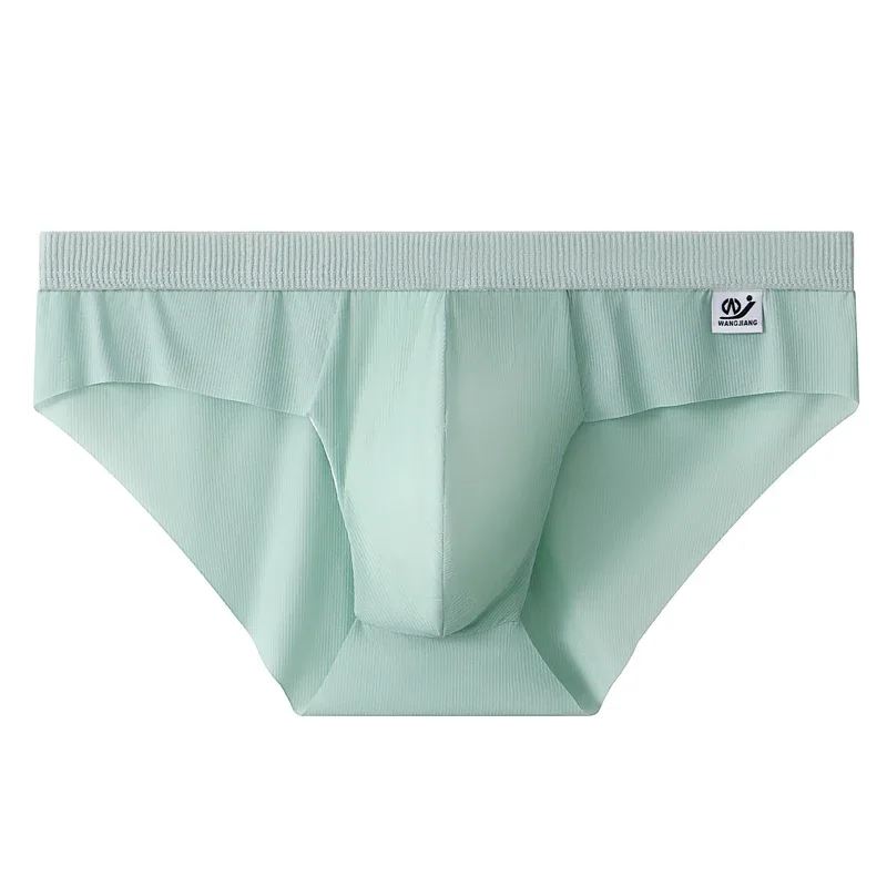 New Arrival Men's Briefs Ice Silk Underwear Seamless Breathable Low Waist Panties Shorts — image 3