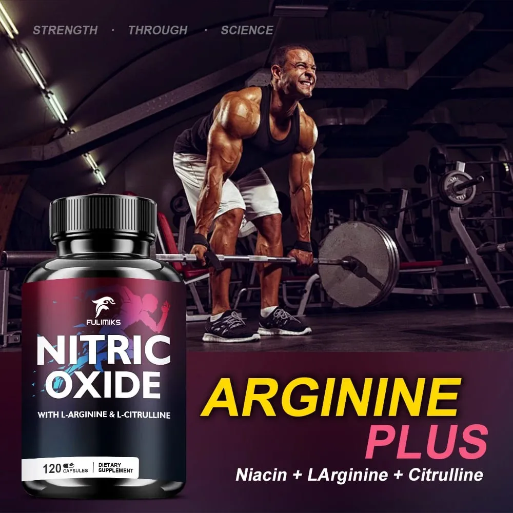 Napakahusay na Nitric Oxide Supplement - Premium Muscle Support Nitric Oxide Booster - Natural Energy at Heart Health Support — image 3