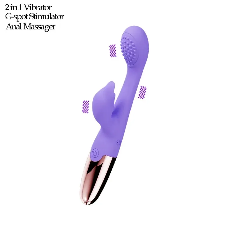 12 Speed G Spot Vibrator USB Rechargeable Powerful Dildo Rabbit Vibrator for Women Clitoris stimulation Massage Adult sex toys — image 11