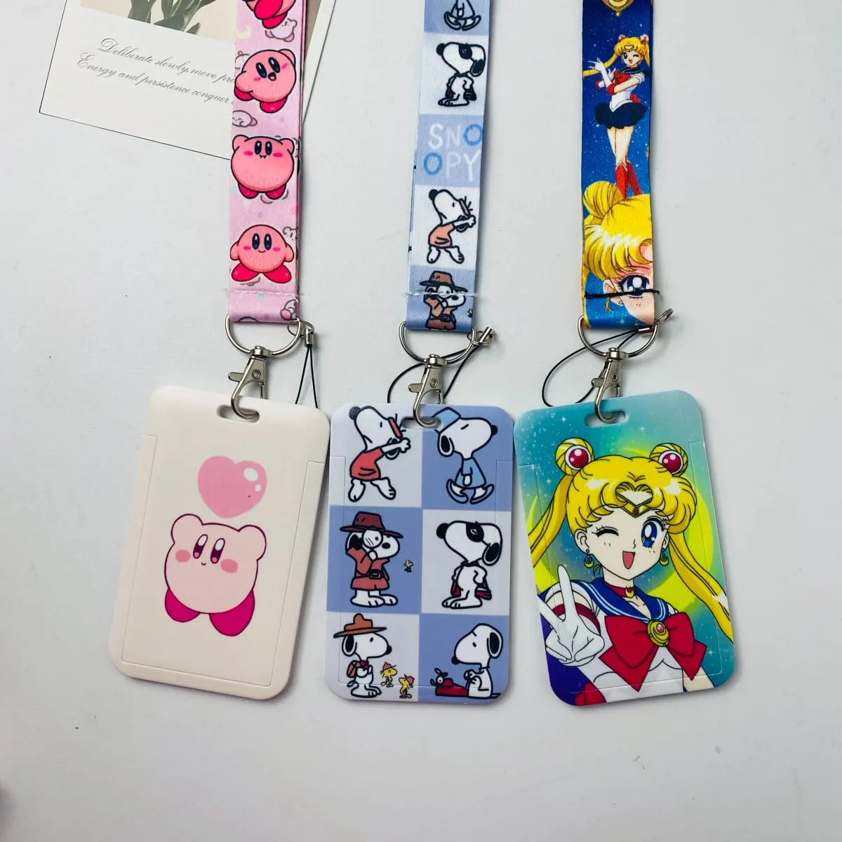 Pemegang Tauliah Anime Lanyard Kartun untuk Tali Leher Kunci Untuk Lencana Kad Hadiah Aksesori Gantungan Kunci Gantungan Kunci Gim — image 1