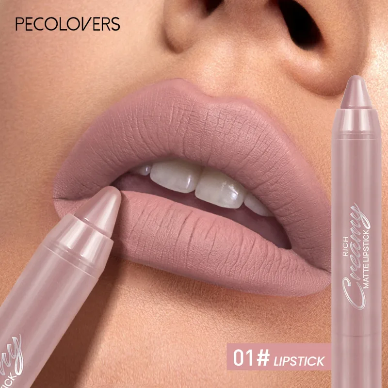 Pelapik Bibir Matte Pelbagai Warna Digunakan Sebagai Pelapik Bibir dan Gincu Mudah Digunakan Dengan Tepat Kalis Air Tahan Lama Tidak melekat