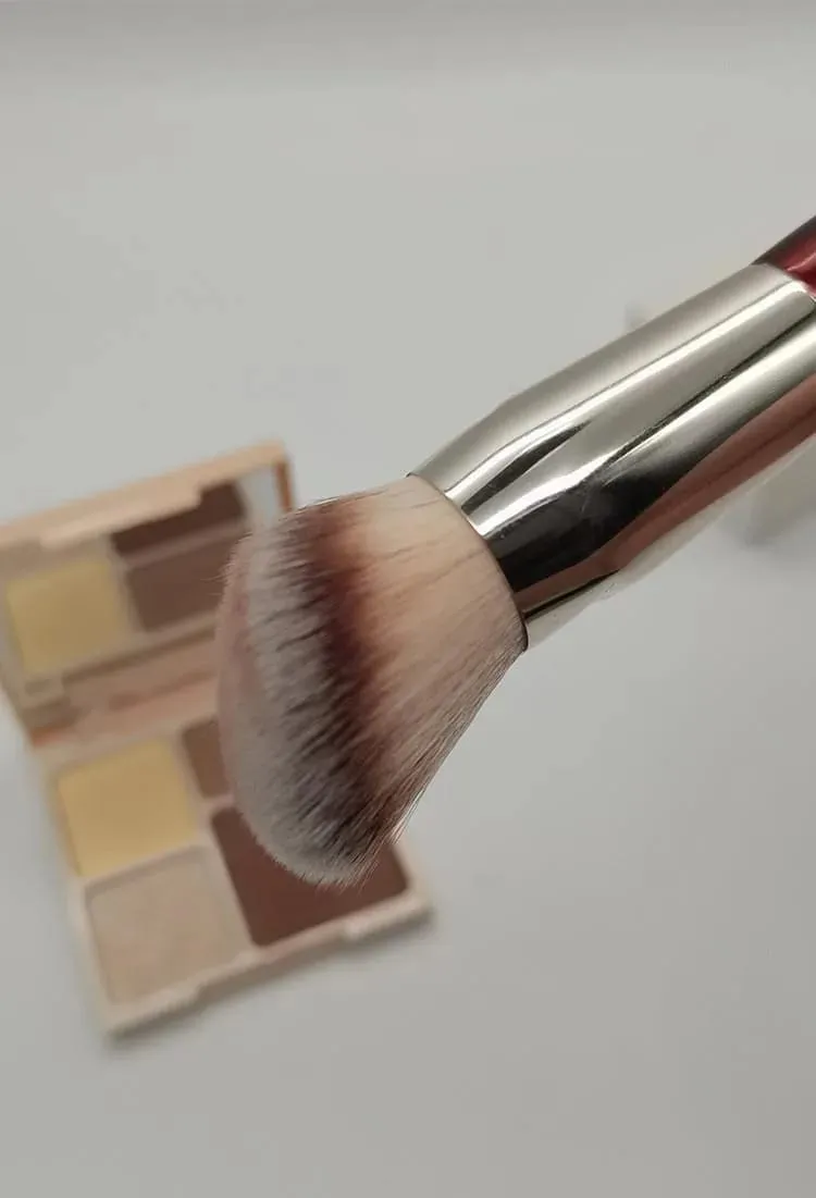 1 unidad 101 brochas de maquillaje para base contorneada, corrector y Base líquida en ángulo, brochas de maquillaje con mango de madera roja, herramientas cosméticas 506 — image 3