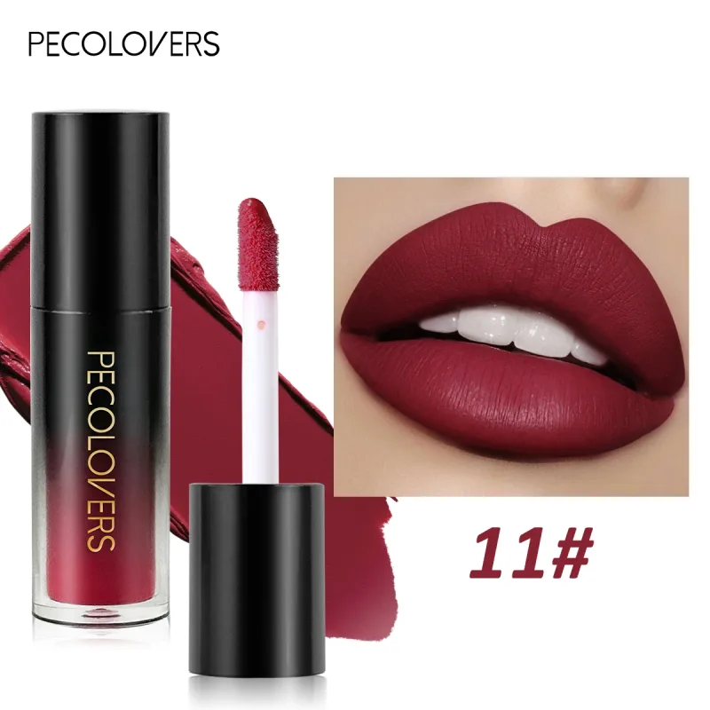 หลายสี Matte Velvet ลิปกลอสกันน้ำ Long-Lasting Non-Stick CUP Smooth ลิปสติกใช้สีสูง Rendering — image 36