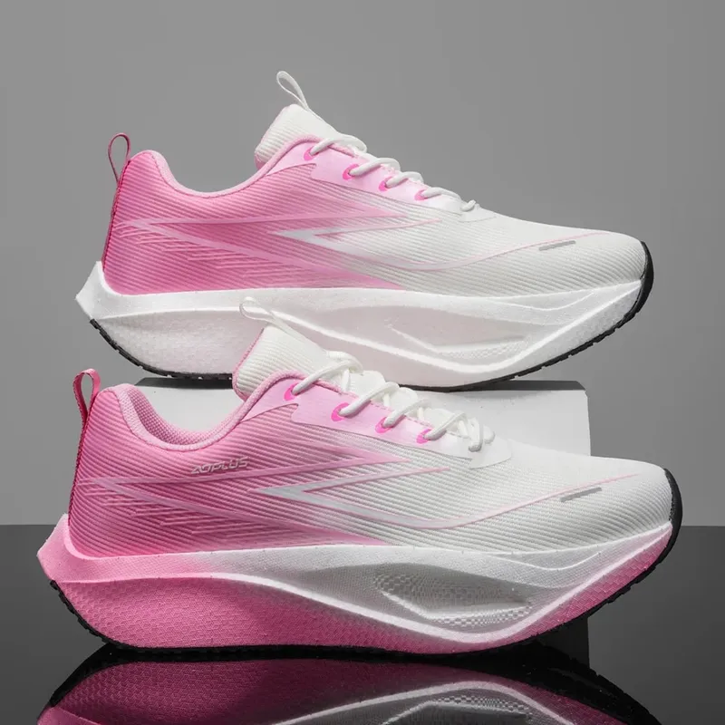 Scarpe da corsa da uomo Sneakers da maratona con piastra in carbonio Scarpe sportive da atletica leggere e traspiranti Scarpe da passeggio comode da donna — image 6