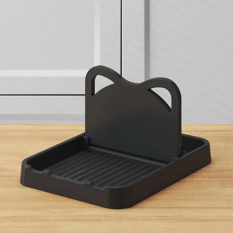 Soporte multifuncional para tapa de olla, soporte para cuchara, soporte para tapa de olla, espátula, cuchara para sopa, estante de almacenamiento, accesorios de cocina