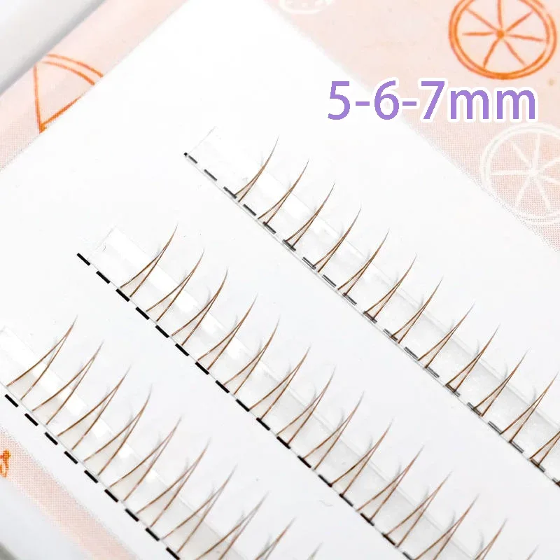 J Curl V Shape Under Eyelash Comic Eye Lashes Natural Bottom Lashes Soft Manga Eyelashes Bunches Eyelash Clusters Korean Makeup — image 17