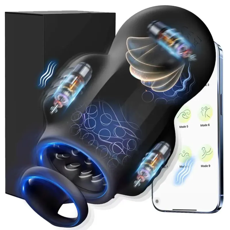 Male Glan Massager Penis Stimulator Penis Vibrator Delay Stamina Trainer Vibrator Oral Climax Masturbator Sex Toys for Men