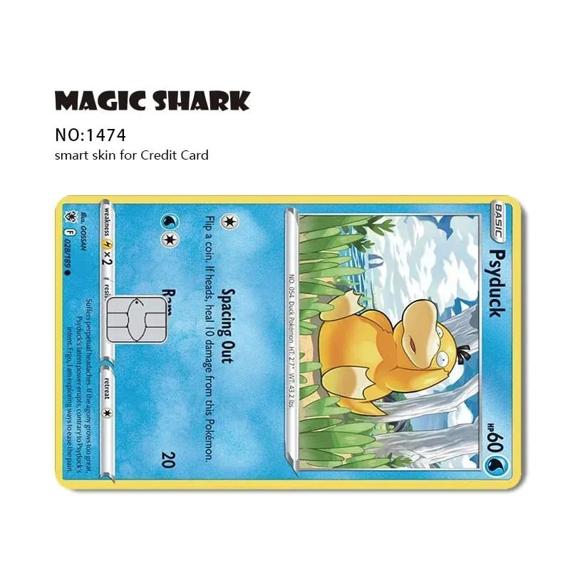 2025 New Pokemons Charizard Blastoise Bulbasaur Eevee Metwo Sticker Film Skin Cover for Credit Debit Card — image 19