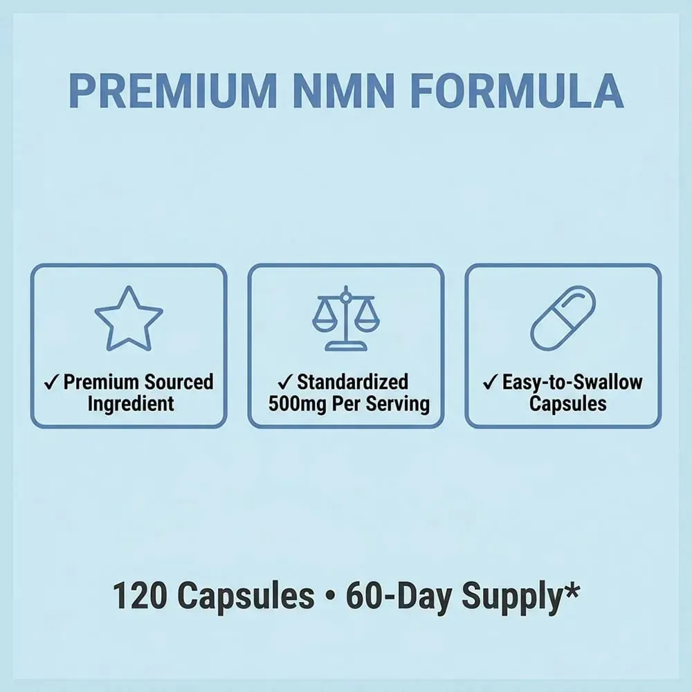 NMN Nicotinamide Mononucleotide - Reduces Wrinkles Increases Skin Elasticity and Supports Cell Repair and Growth — image 3