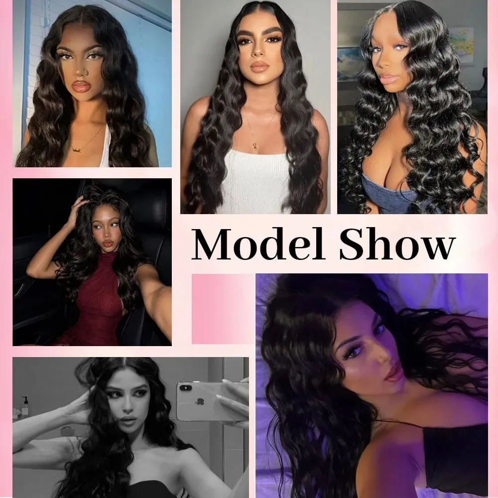 Extensions de cheveux naturels au Crochet, Deep Wave, cheveux bouclés, pré-séparés, sans nœuds, avec boucle, pour tressage, 50g — image 4