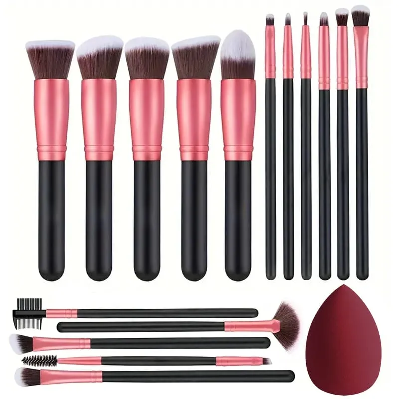 Profesional 3/14/16 Buah Set Kuas Makeup Lembut Berbulu Eye Shadow Foundation Concealer Blending Kuas Blush On Alat Kecantikan Wanita — image 20