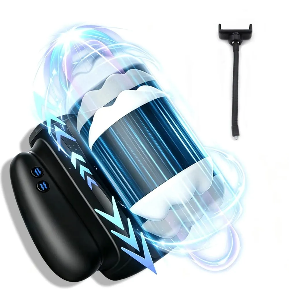 Automatic Telescopic Male Masturbation Cup With Holder Penile Stimulator Vaginal Pocket Pussy Adult Sex Machine for Men — image 1