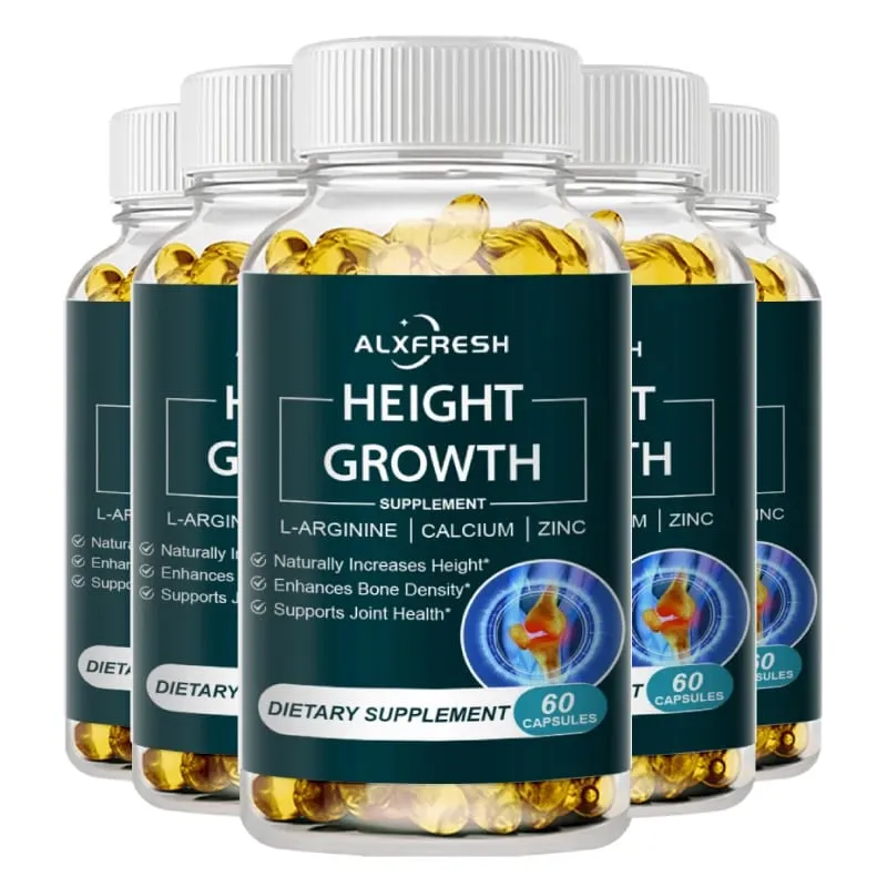 Height Growth Supplement With Vitamins and Calcium Zinc Improves Bone Strength Natural Capsules Promotes Growth Improve Immunity