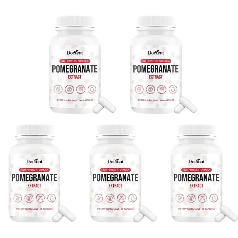 Docteat Capsules d'extrait de fruit de grenade Ellagitannin Défense antioxydante Soutien immunitaire et équilibre oxydatif 60 Capsules — image 11