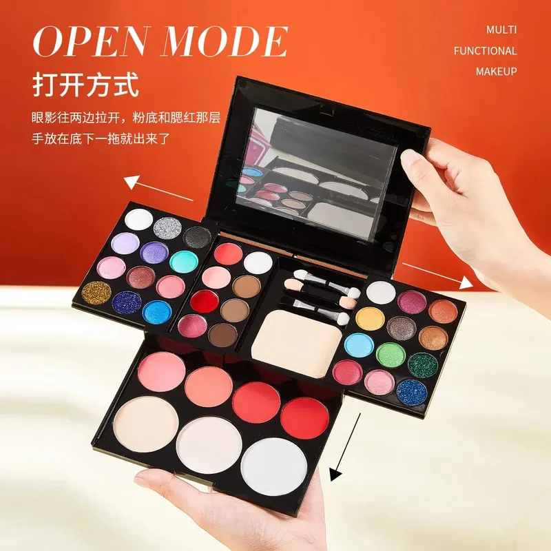 39-Color Makeup Powder Box Makeup Plate Makeup Set Full Set of Powder Eyeshadow Lipstick. — image 4