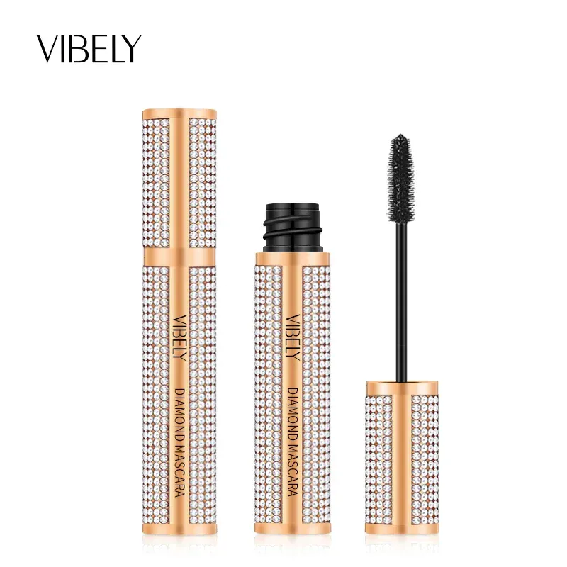 Diamond 4D Mascara Fibra di seta Impermeabile Estensione ciglia lunghe Allungamento Mascara nero spesso Prodotti per il trucco degli occhi Cosmetici — image 6