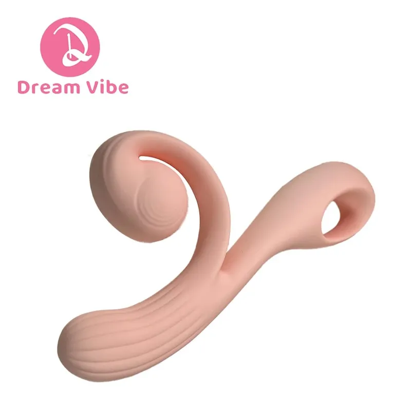 Vibromasseur flexible en forme d'escargot et de lapin pour femme, stimulateur clitoridien du point G, double masseur, jouet sexuel pour adulte, gode de pénétration, jouet de 18 ans et plus