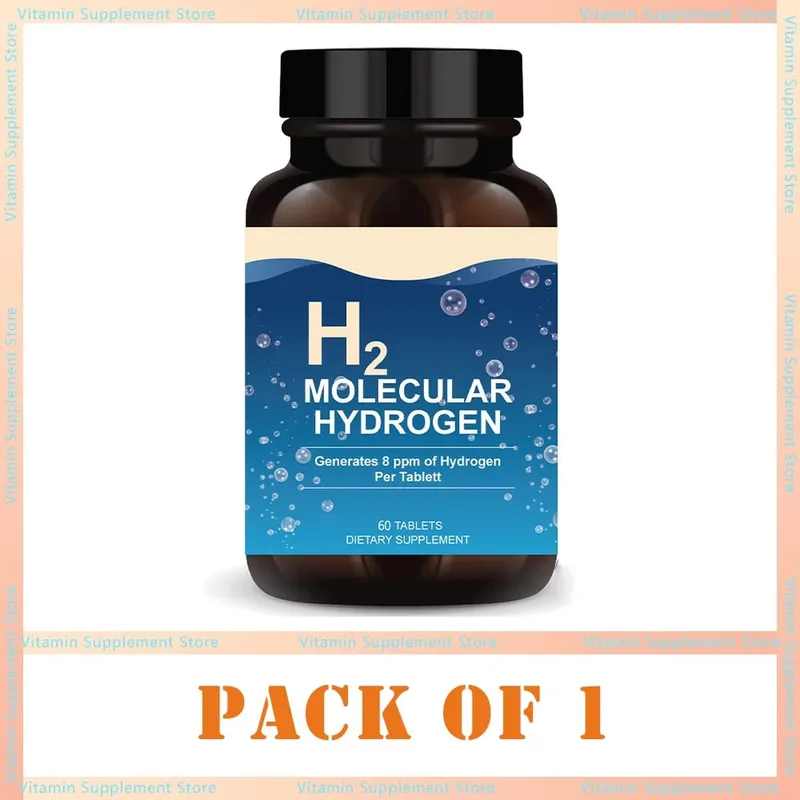 Tablet Air Hidrogen Molekul H2 Suplemen Hidrogen & Magnesium Menyokong Pengeluaran Tenaga Pemulihan Fungsi Kognitif