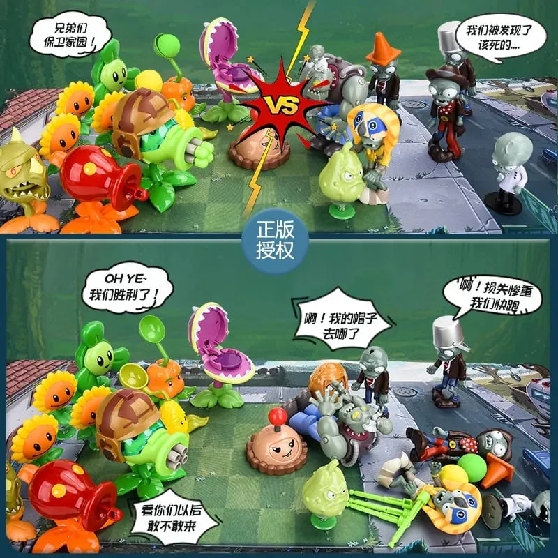 PVZ 2 postava Minifigurka Kompletní kolekce Peashooter Figurky Mapa scény Příslušenství Dekorace interiéru Sváteční sběratelský dárek — image 2