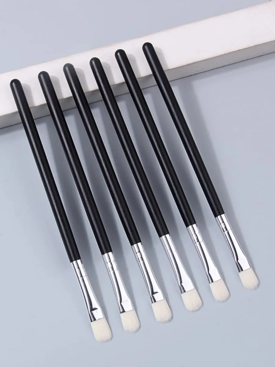 Set di pennelli per trucco occhi da 6 pezzi Pennello sintetico morbido per ombretto per sfumare l'ombretto Strumento cosmetico di bellezza quotidiano — image 3