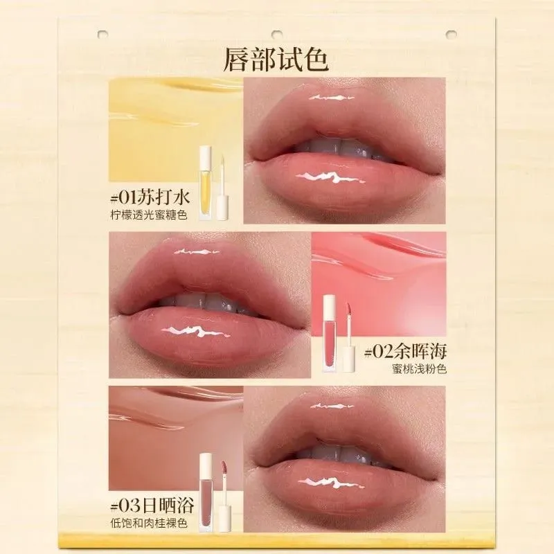 Coffret cadeau de Maquillage d'été, rouge à lèvres, glaçage et Palette de fard à paupières, Kit cosmétique complet pour la saint-valentin, cadeau de Maquillage — image 6