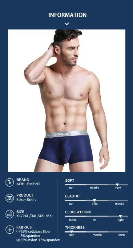 Kulseparerade underkläder Herrventilerade sommartorrkalsonger Is sidenväska isfriska boxers — image 7